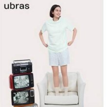 Ubras 水果满印系列女士全棉短袖短裤家居服套装（带胸垫款） UN354101174.5元包邮