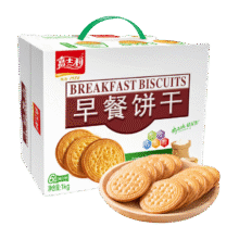 嘉士利饼干零食 营养早餐饼干 原味1000g/箱 早餐食品零食礼盒团购10.49元