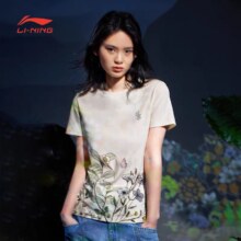 李宁 女子短袖文化衫常规型41.13元包邮+147淘金币