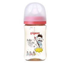 贝亲（Pigeon）新生儿婴儿PPSU奶瓶3代 240ml 宽口径仿母乳质感彩绘熊自带M号135元 (券后省20,月销1w+)