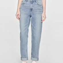 LEE 李 X-LINE系列 女士411高腰小直脚弹力牛仔裤 LWB100411￥144.27 3.0折