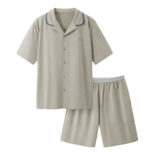 蕉内棉棉301H睡衣男士春夏翻领纯棉短袖短裤家居服套装情侣款居家服318.3元（合159.15元/件）