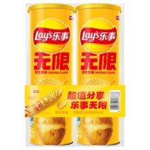88vip：乐事 无限薯片组合装 原味104g*24.69元+1.47元淘金币