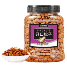 plus会员:百历坚 罐装开口松子500g28.59元/件