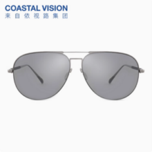 法国依视路 Coastal Vision 镜宴 男女同款偏光太阳镜飞行员墨镜 CVS8015新低39元包邮