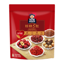 桂格（QUAKER）5红混合即食燕麦片480克 添加枸杞 添加红枣 添加桂圆21.9元 (月销1w+)