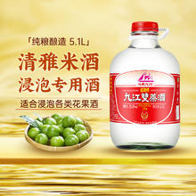 九江双蒸 浸泡专用酒 53%vol 米香型白酒 5100ml 桶装券后107元
