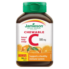 jamieson健美生维生素cvc咀嚼片维c果肉120片橙味进口VC维他命C51.1元 (券后省14.9)