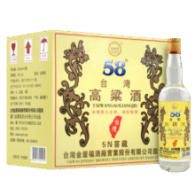 五缘湾 台湾高粱酒 五N窖藏 浓香型白酒 58度600ml*12瓶整箱 高度粮食酒195元 (券后省20)