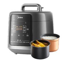 PLUS会员：Midea 美的 深汤系列 MY-C5938 双胆高压锅 5L208.29元包邮