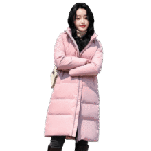 雪中飞官方正品秋冬简约韩版女士中长款修身保暖外套羽绒服199元
