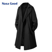 限移动端、京东百亿补贴：NASA GOOD 中长款男女同款风衣 青年休闲垂感百搭外套102.5元