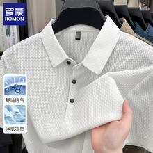 罗蒙 男士冰丝凉感短袖T恤（多色可选）34元（需买2件，需用券）