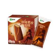 蒙牛香浓咖啡脆皮口味雪糕60g*6支/盒*6件43.38元(合7.23元/件)