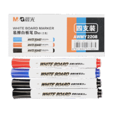 plus会员：晨光 可擦白板笔 D10 4支、2黑1蓝1红3.24元