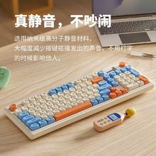 狼途 98键静音键盘鼠标套装有线机械手感女生办公游戏通用发光RGB58.14元
