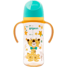 贝亲（Pigeon）第3代 双把手PPSU奶瓶 330ml-绅士豹 L号 6个月以上 AA223134.7元 (月销1w+)