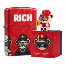ZIPPO打火机之宝防风煤油 Teddybear联名-暴富 爱情礼盒礼物 单机礼盒399元 (月销1000+)