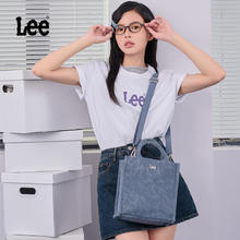 Lee 经典帆布单肩斜挎包 灰蓝色券后69.15元