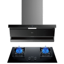 美的（Midea）抽吸排油烟机灶具套装家用顶侧双吸烟灶联动智控变频24风量烟灶DL5+Q523L液化气5.0联动灶【套装商品】国补后2316.88元