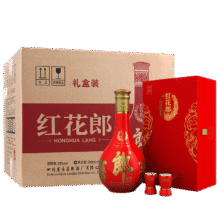 郎酒 红花郎15 酱香型白酒 53度 500ml*1瓶*6盒 整箱装【送礼礼物】2458.96元（需plus会员，需领券）