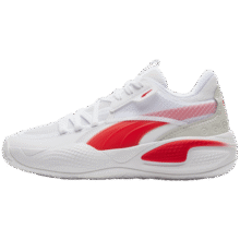 彪马（PUMA）【赵继伟同款】缓震防滑网面透气实战篮球鞋男女轻便运动鞋195660 白-鲜红色-01 42.5341元 (券后省68)