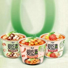 88VIP：康师傅 爱吃素方便面 多口味 12桶装15.3元包邮+455淘金币