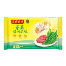 湾仔码头荠菜猪肉水饺1800g90只 早餐夜宵速冻饺子面点生鲜半成品74.88元（需领券，合37.44元/件）