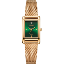 西铁城（CITIZEN）手表  Juicy Tint系列石英方形绿盘女表送女友礼物EJ6123-81W689元