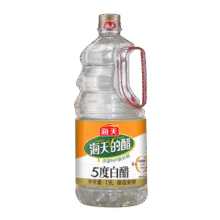 海天醋 5度白醋1.9L 酿造食醋【0防腐剂】家用厨房炒菜凉拌腌制调味品 5度白醋1.9L4.94元