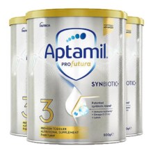 28号20点、88vip：澳大利亚Aptamil爱他美白金版婴幼儿奶粉3段1-3岁900g*3罐583.56元