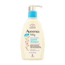 艾惟诺（Aveeno）婴儿洗浴二合一沐浴露 儿童燕麦无皂质洗发水354ml74.9元 (券后省20,月销4000+)