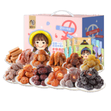 华味亨多口味蜜饯手抓包600g/盒独立小包装话梅干零食春游出游端午礼包19.9元