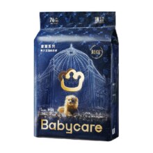 再降价、88vip：babycare皇室加量纸尿裤M76/L60/XL56212.36元（需领券，合70.79元/件）