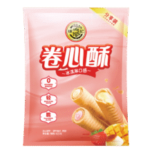 徐福记注心饼干卷心酥蛋卷休闲食品425g/袋约57个早餐食品 解馋零食21元 (券后省0.9,月销1w+)