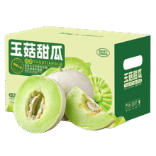 春福乐 玉菇甜瓜冰淇淋甜瓜当季山东水果绿肉应季生鲜 净重4.5-5斤优选14.9元