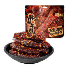 百草味 麻辣牛肉400g24.9元