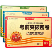 王朝霞小升初考前突破密卷9.9元
