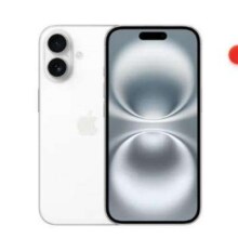 再降价、20点、限地区：Apple 苹果 iPhone 16 手机 双卡双待 白色 256GB5399.26元（需领券、PLUS会员）