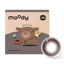 领限时券!moody 小moo系列日抛美瞳放轻棕大直径彩色隐形眼镜10片44元（需领券）