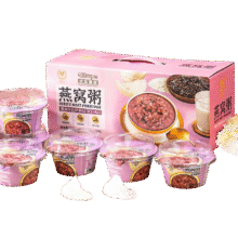 燕纷飞 紫米牛奶燕窝粥礼盒 252g*6碗27.3元（需试用、plus会员27.03）