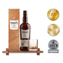 帝王（Dewar's）12年 苏格兰二次陈酿 威士忌700ml  无盒220元