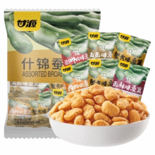 88vip:甘源 什锦蚕豆零食500g7.93元（返3元猫超卡后，淘宝首页搜索商品即可包邮）