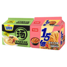 今麦郎方便面 1袋半元气豚骨*5+1.5倍番茄面*518.9元（需领券）