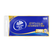 plus会员:维达（Vinda）无芯卷纸 超韧4层128克*18卷 加厚升级 卫生纸厕纸 卷筒纸纸巾19.46元（需领券）