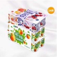 蒙牛  双拼果粒风味酸奶 90g*24杯新低19.9元包邮