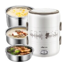 88VIP：bear 小熊 DFH-S2358 电热饭盒 2L 白色65.98元+693淘金币