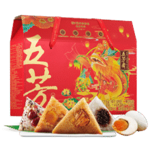 PLUS会员：五芳斋 粽子礼盒 1400克 *2件105.28元（需领券，合52.64元/件）