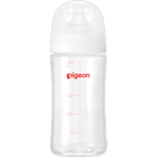 贝亲（Pigeon）新生婴儿 防胀气宽口径玻璃奶瓶 240ml AA188 L号 6个月+136.5元 (月销1w+)
