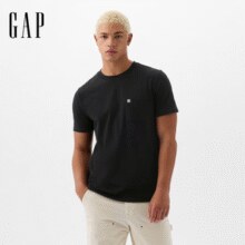 Gap 盖璞 2025春季 纯棉logo口袋常规短袖T恤 美版 857901￥59.00 4.0折